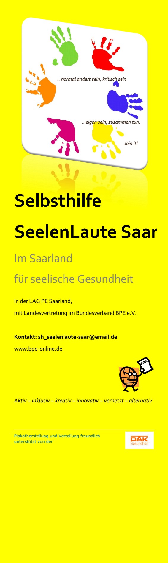 Neues SeelenLaute Saar-Werbematerial